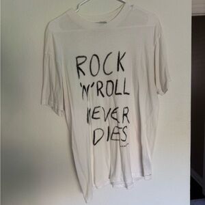 Anine Bing Cream Graphic Tee